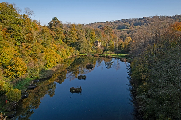 Aerial View Of Tucking Mill Reservoir