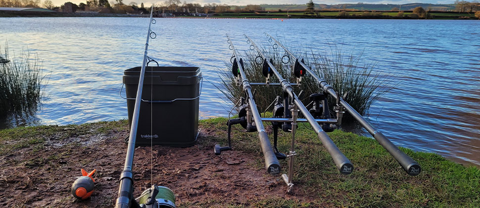 Fishing gear on the bank