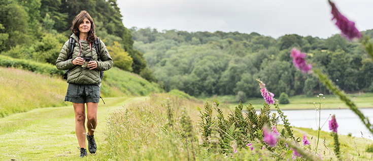 Woman Walking At Clatworthy Reservoir