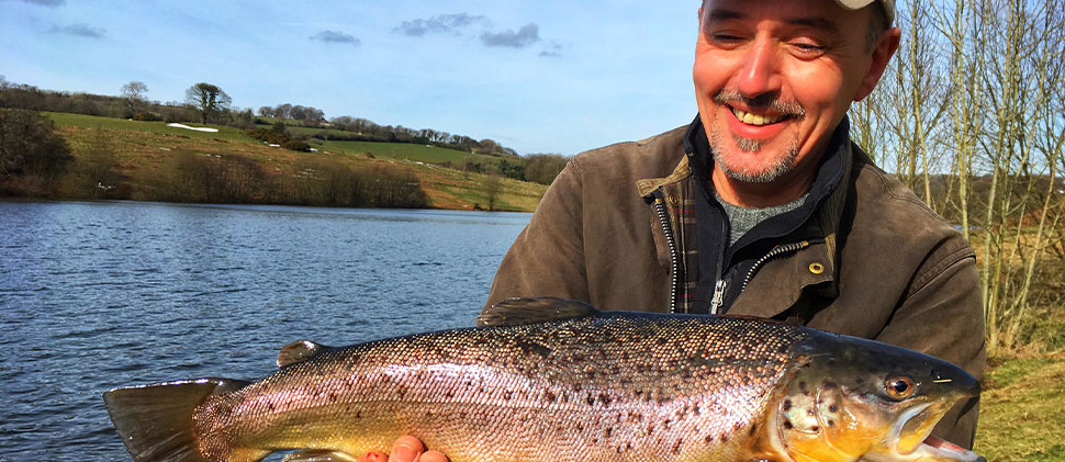 Man holding a fish